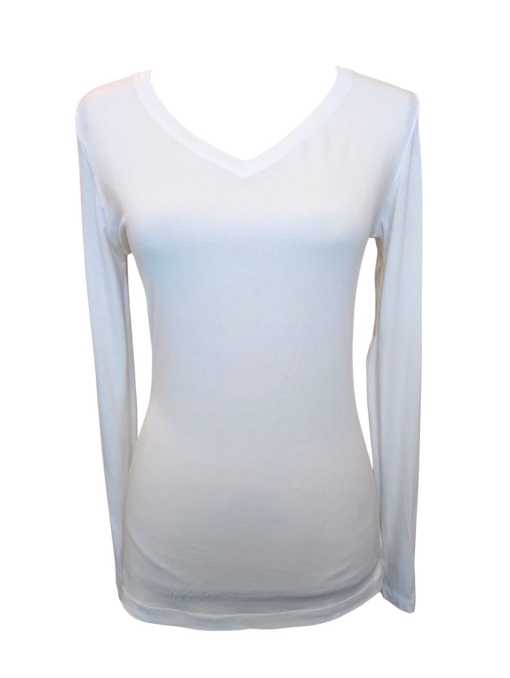 Cuddl Duds Womens Softwear V Neck Long Sleeve Thermal Shirt